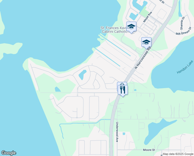 map of restaurants, bars, coffee shops, grocery stores, and more near 4948 Oakway Dr in St Cloud