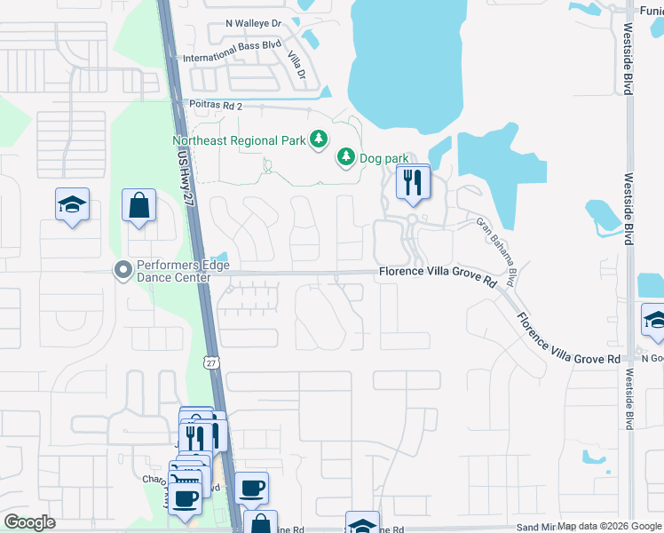 map of restaurants, bars, coffee shops, grocery stores, and more near 940 Hillcrest Drive in Davenport