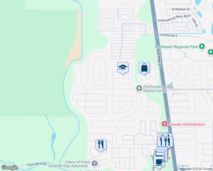 map of restaurants, bars, coffee shops, grocery stores, and more near 122 Coventry Road in Davenport