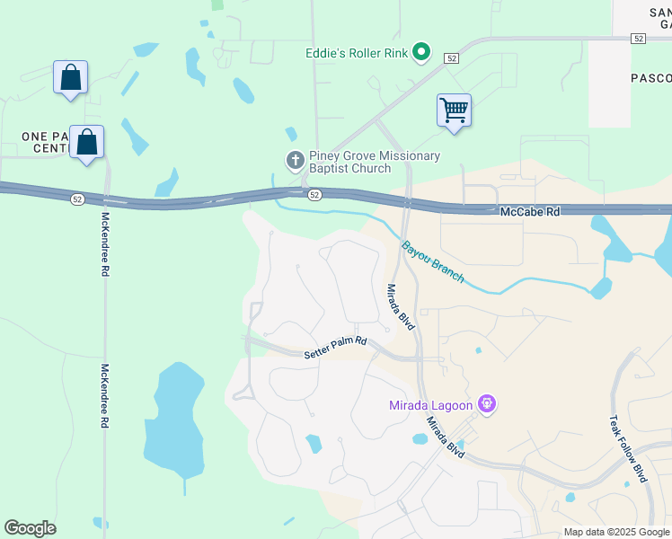 map of restaurants, bars, coffee shops, grocery stores, and more near 31126 Florida 52 in San Antonio