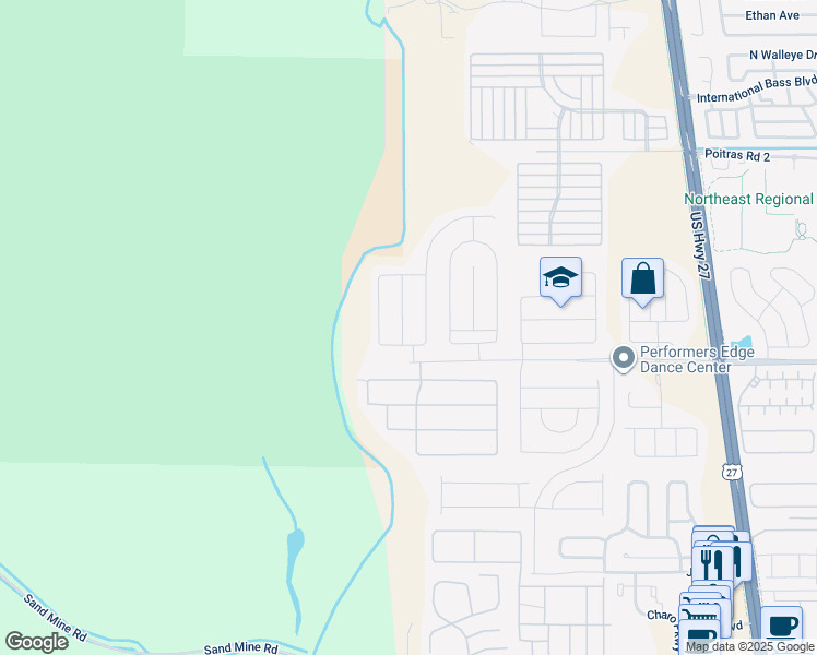 map of restaurants, bars, coffee shops, grocery stores, and more near 138 Andover Drive in Davenport