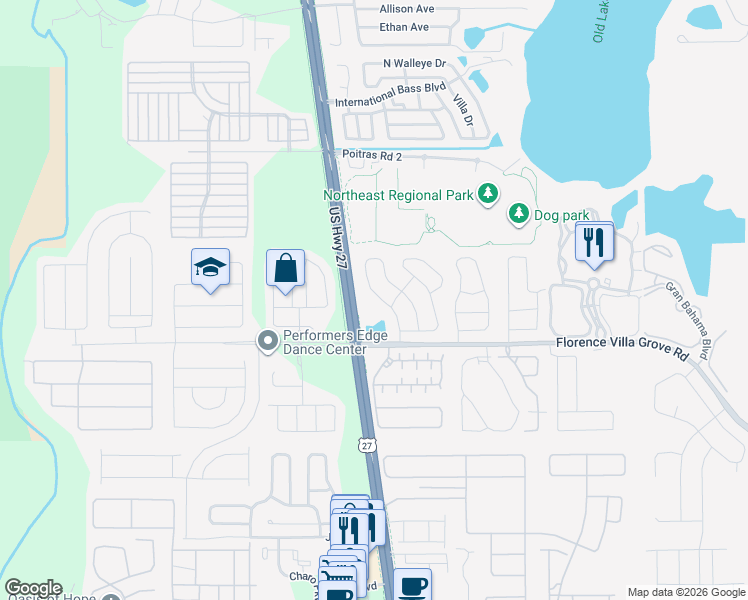 map of restaurants, bars, coffee shops, grocery stores, and more near 145 Rochester Loop in Davenport