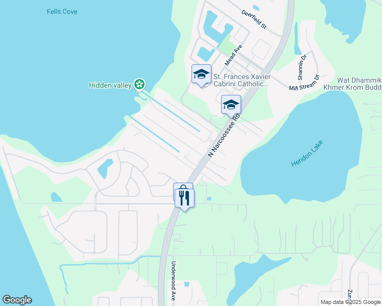 map of restaurants, bars, coffee shops, grocery stores, and more near 5138 Marina Drive in Saint Cloud