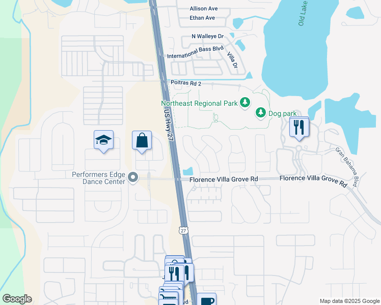 map of restaurants, bars, coffee shops, grocery stores, and more near 124 Rochester Loop in Davenport