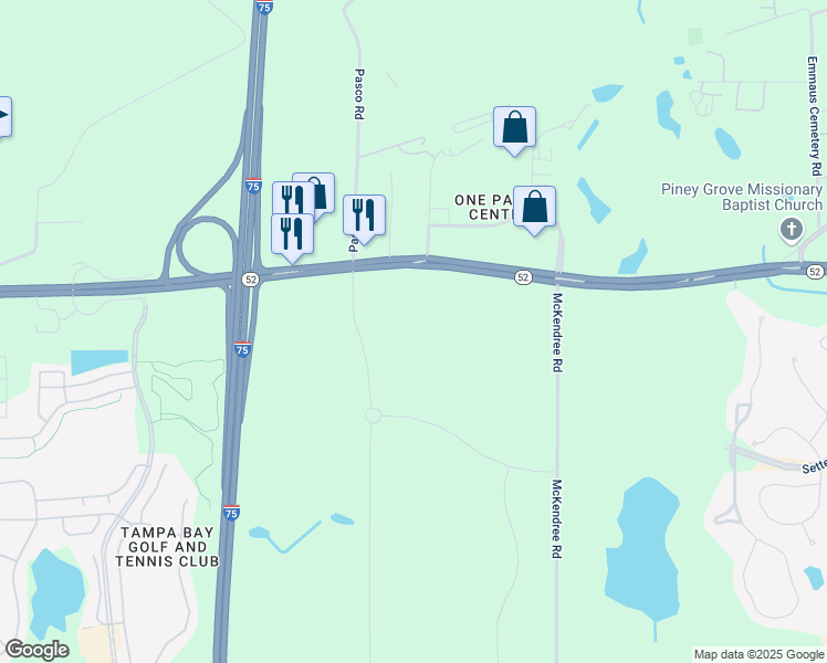 map of restaurants, bars, coffee shops, grocery stores, and more near State Road 52 in San Antonio