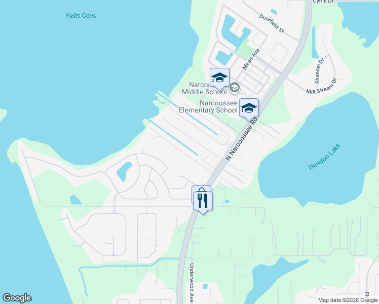 map of restaurants, bars, coffee shops, grocery stores, and more near 5001 Spiral Way in St. Cloud