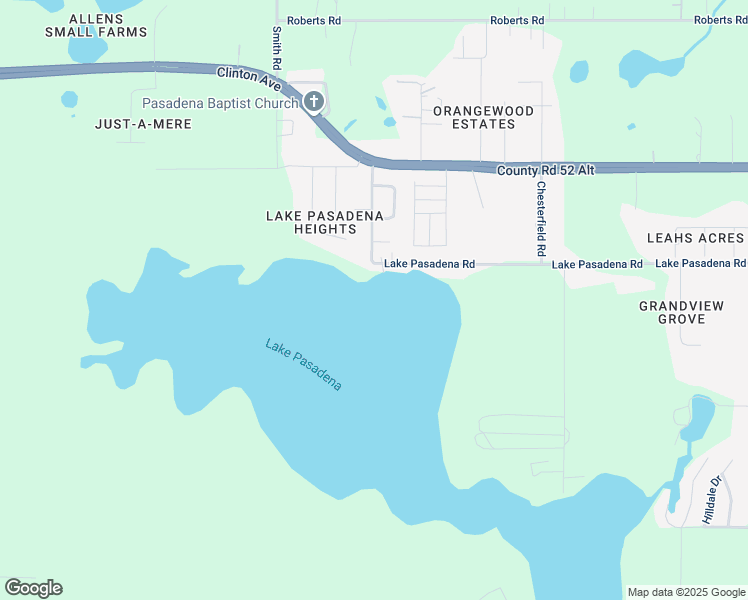 map of restaurants, bars, coffee shops, grocery stores, and more near 36000 Lake Pasadena Road in Dade City
