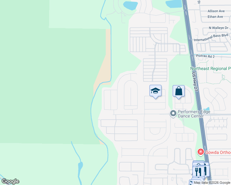 map of restaurants, bars, coffee shops, grocery stores, and more near 517 Kettering Road in Davenport