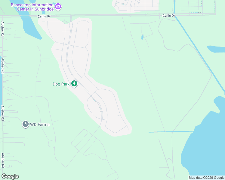 map of restaurants, bars, coffee shops, grocery stores, and more near 1174 Sungrove Lane in Saint Cloud