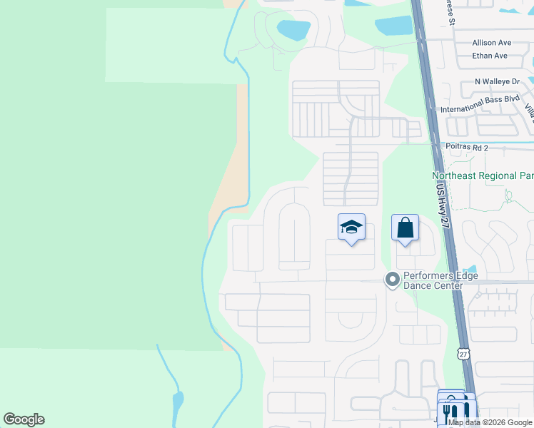 map of restaurants, bars, coffee shops, grocery stores, and more near 536 Kettering Road in Davenport