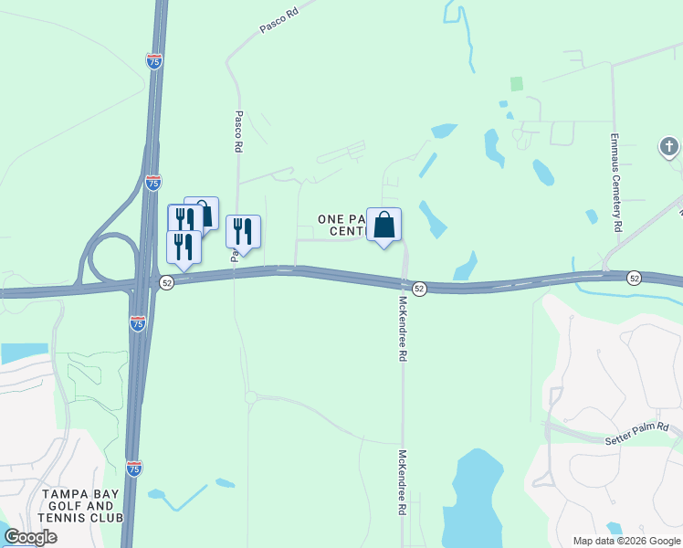 map of restaurants, bars, coffee shops, grocery stores, and more near 31409 State Road 52 in San Antonio