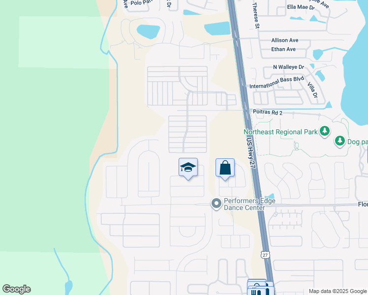 map of restaurants, bars, coffee shops, grocery stores, and more near Skyview Street in Davenport