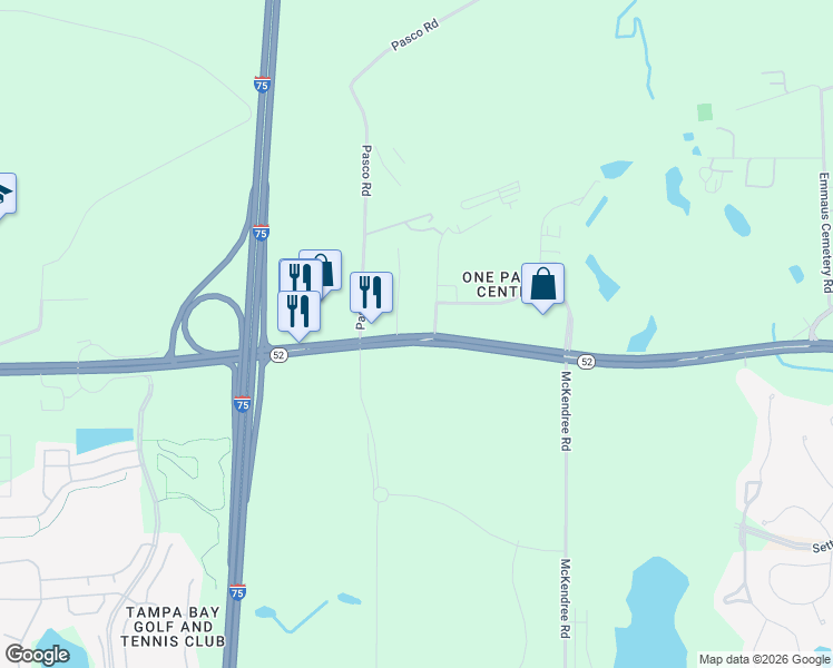 map of restaurants, bars, coffee shops, grocery stores, and more near 30007 State Road 52 in San Antonio
