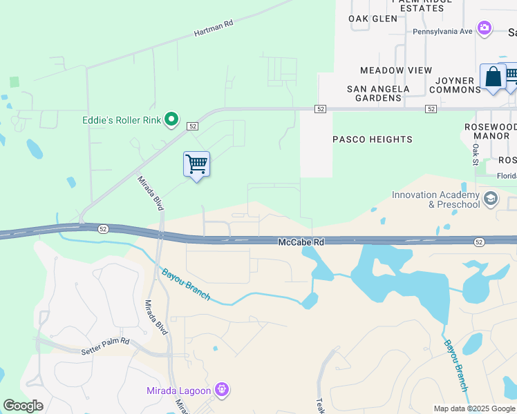 map of restaurants, bars, coffee shops, grocery stores, and more near 31836 State Route 52 in San Antonio
