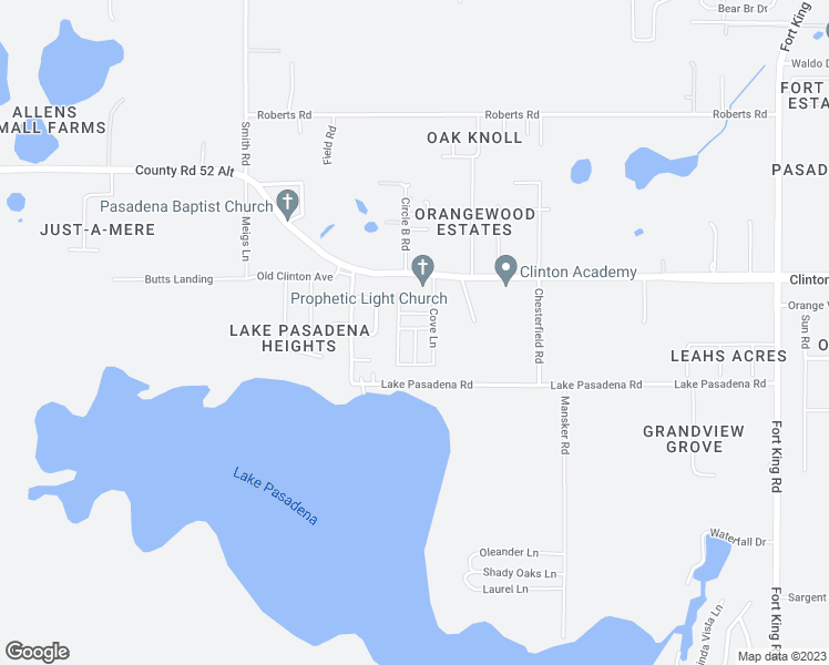 map of restaurants, bars, coffee shops, grocery stores, and more near 11543 Sportsman Court in Dade City