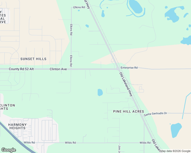map of restaurants, bars, coffee shops, grocery stores, and more near 11704 Bur Mac Road in Dade City