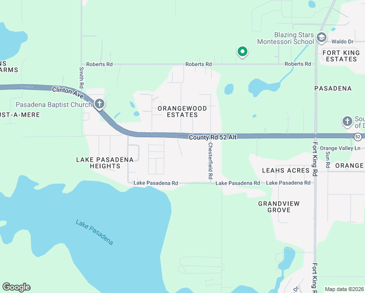 map of restaurants, bars, coffee shops, grocery stores, and more near 36228 Clinton Avenue in Dade City