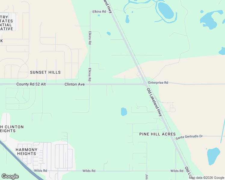 map of restaurants, bars, coffee shops, grocery stores, and more near 11704 Bur Mac Road in Dade City