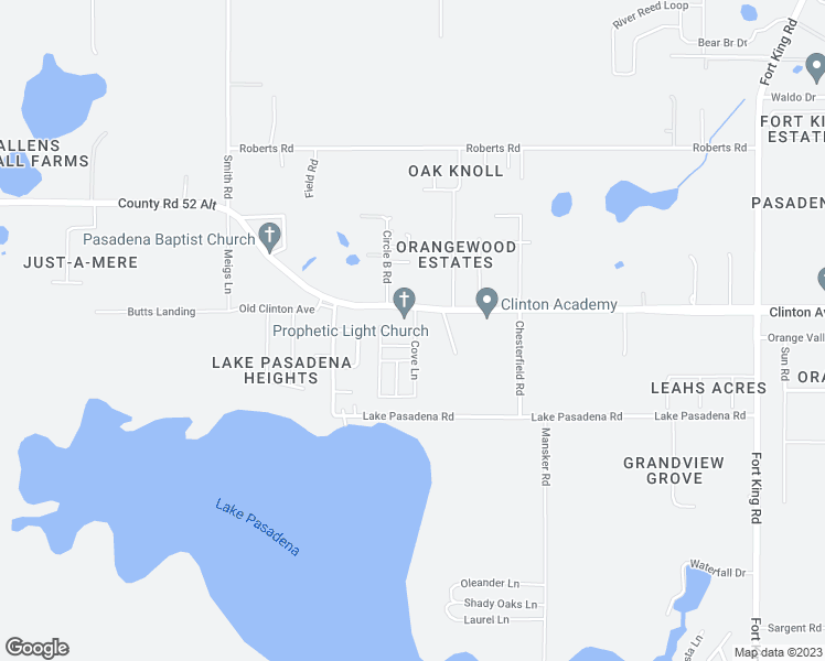 map of restaurants, bars, coffee shops, grocery stores, and more near 36100 Bass Drive in Dade City