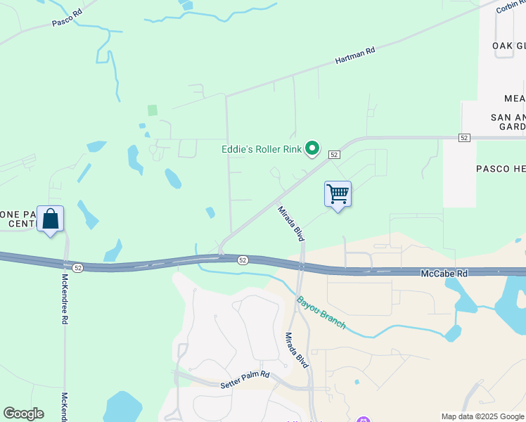 map of restaurants, bars, coffee shops, grocery stores, and more near 31720 Florida 52 in San Antonio
