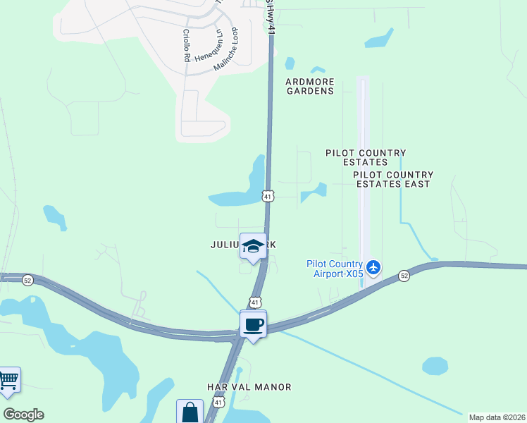 map of restaurants, bars, coffee shops, grocery stores, and more near 11725 U.S. 41 in Spring Hill