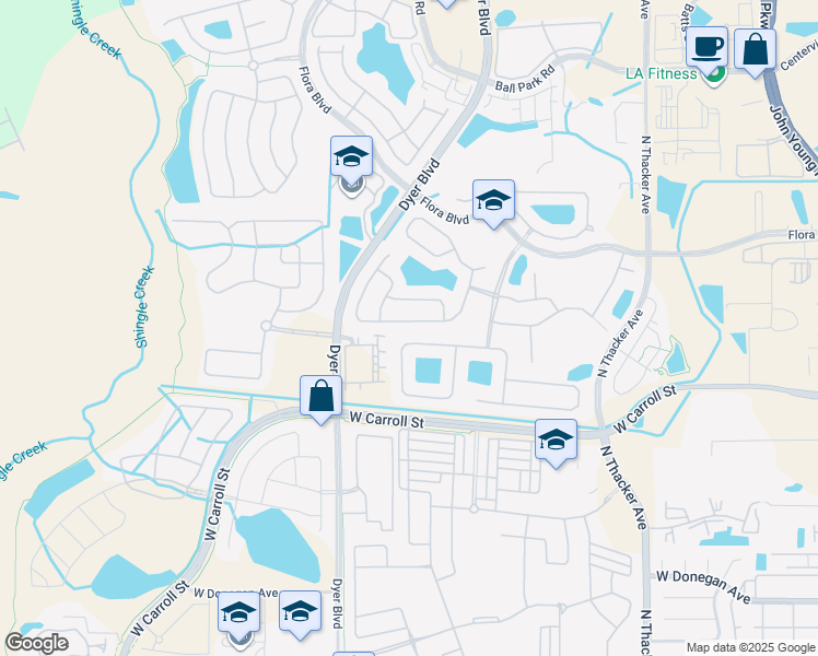 map of restaurants, bars, coffee shops, grocery stores, and more near 2938 Conner Lane in Kissimmee