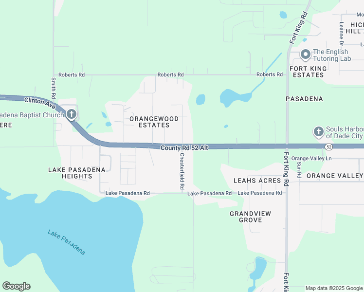 map of restaurants, bars, coffee shops, grocery stores, and more near 11801 Chesterfield Road in Dade City