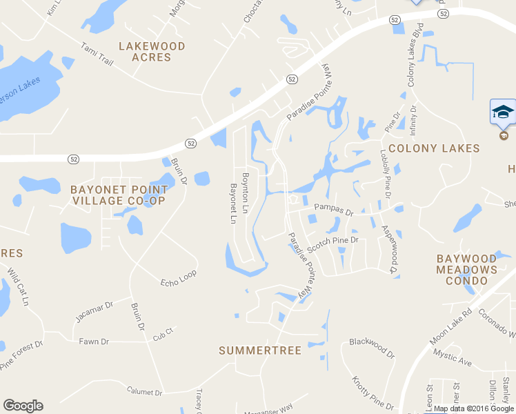 map of restaurants, bars, coffee shops, grocery stores, and more near 11800 Carissa Lane in New Port Richey
