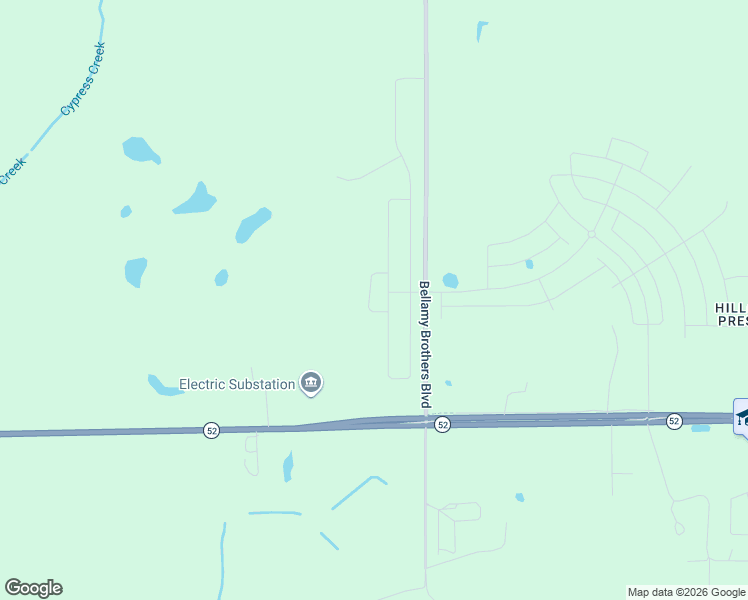 map of restaurants, bars, coffee shops, grocery stores, and more near 11768 Noble Blossom Loop in Dade City