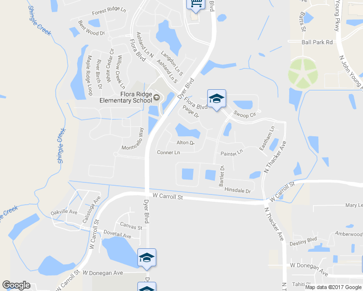 map of restaurants, bars, coffee shops, grocery stores, and more near 2818 Alton Drive in Kissimmee