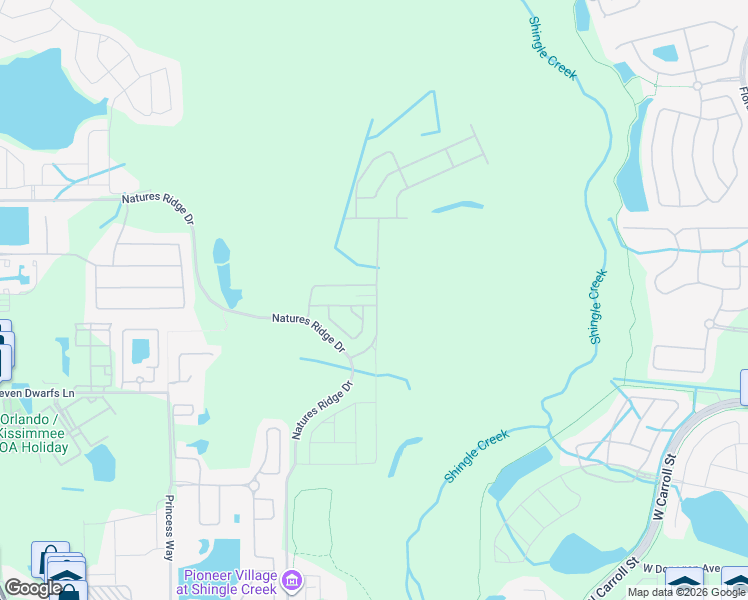 map of restaurants, bars, coffee shops, grocery stores, and more near 4377 Quote Street in Kissimmee