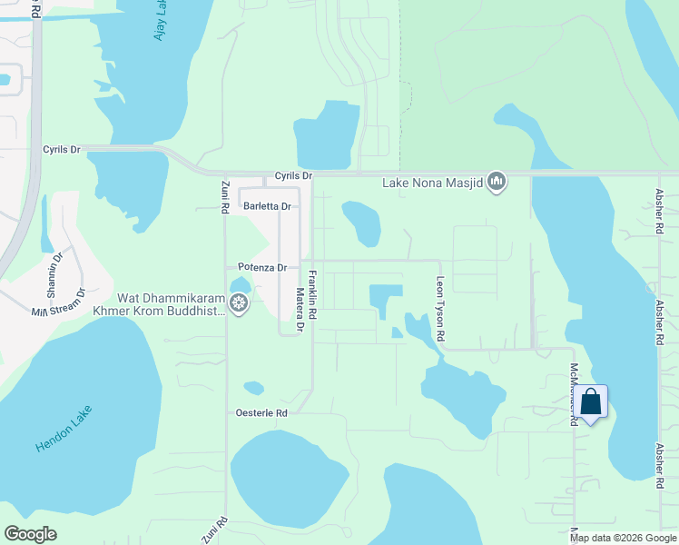 map of restaurants, bars, coffee shops, grocery stores, and more near 2785 Franklin Road in Saint Cloud