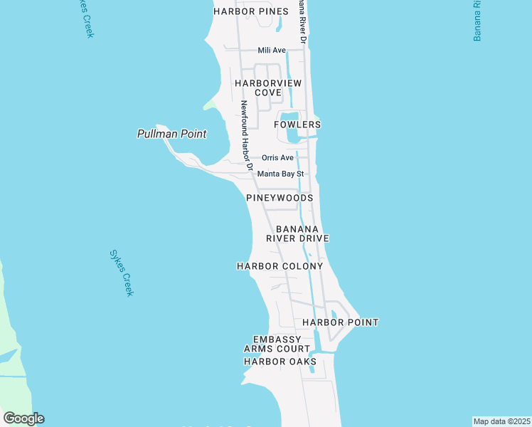 map of restaurants, bars, coffee shops, grocery stores, and more near 1585 Newfound Harbor Drive in Merritt Island
