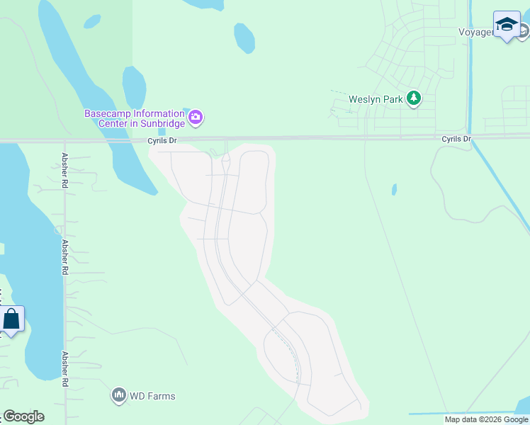 map of restaurants, bars, coffee shops, grocery stores, and more near 2768 Cherry Blossom Loop in St. Cloud