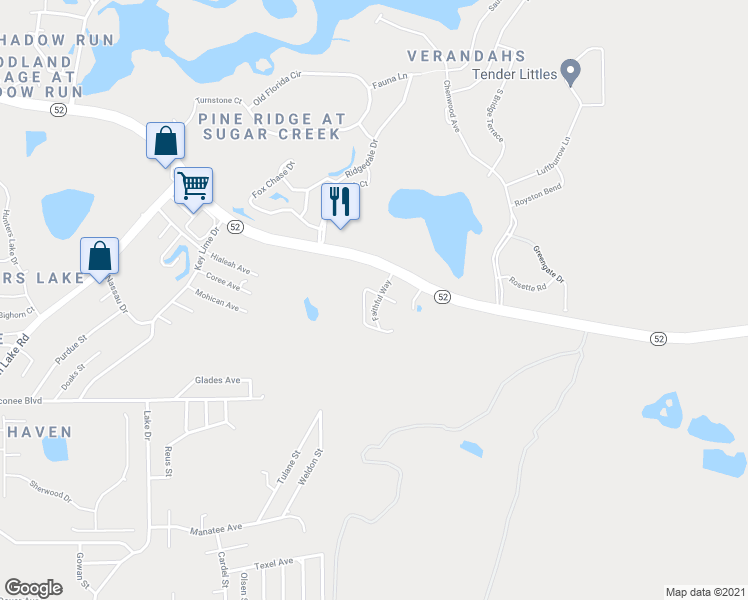 map of restaurants, bars, coffee shops, grocery stores, and more near 11843 Faithful Way in Hudson