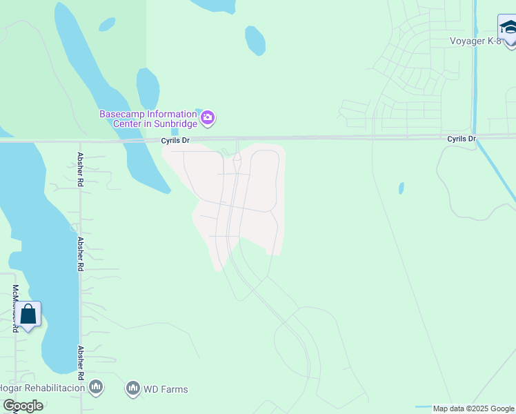 map of restaurants, bars, coffee shops, grocery stores, and more near 3040 Cherry Blossom Loop in St. Cloud