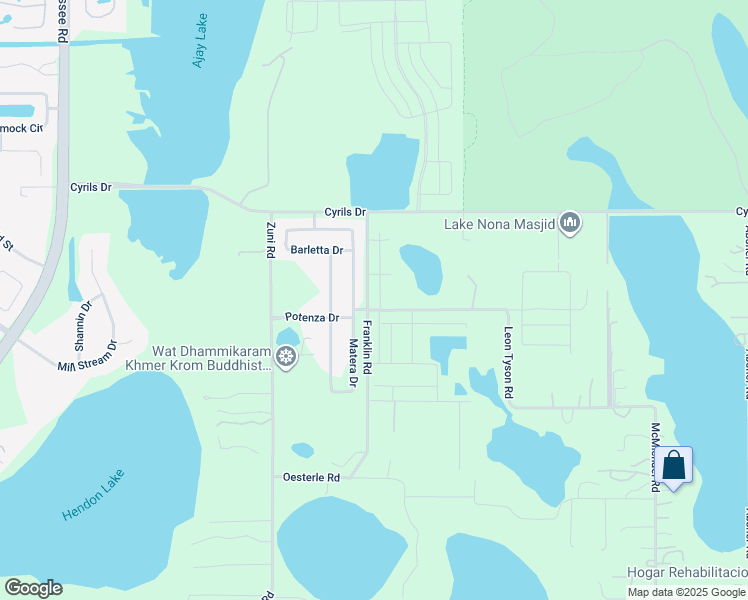 map of restaurants, bars, coffee shops, grocery stores, and more near 5601 Leon Tyson Road in Saint Cloud