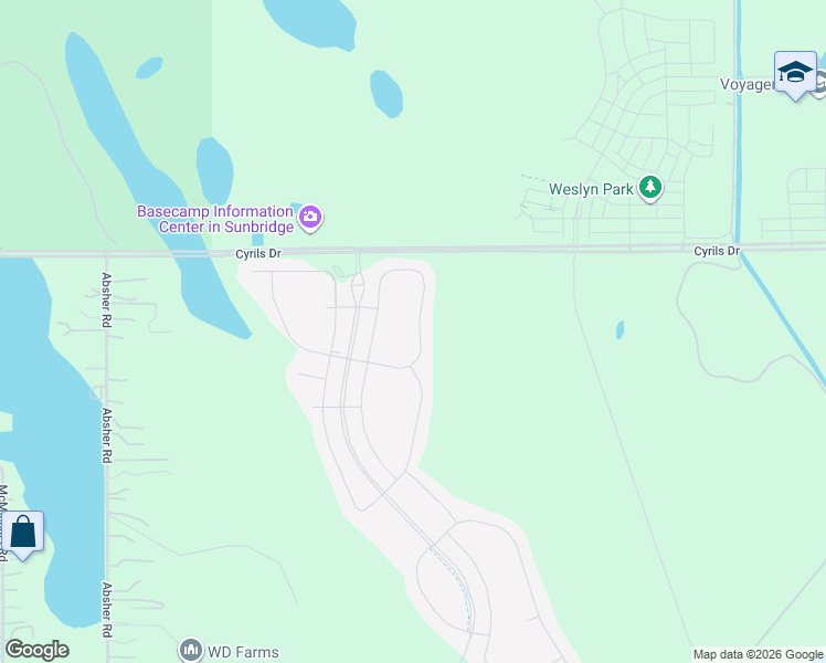 map of restaurants, bars, coffee shops, grocery stores, and more near 2768 Cherry Blossom Loop in St. Cloud