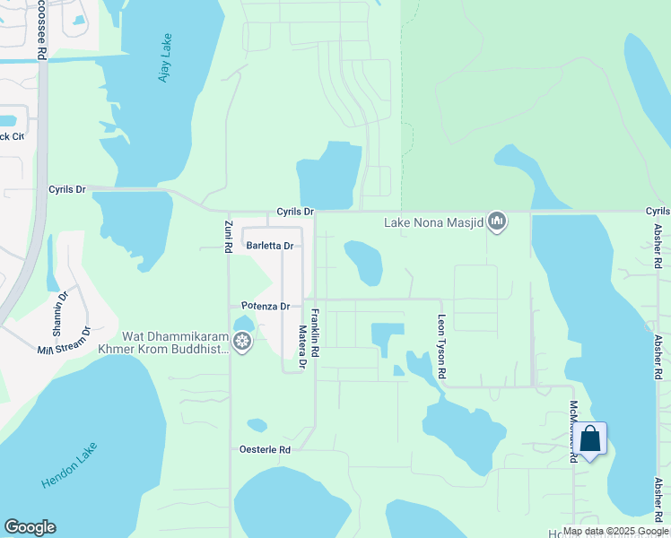 map of restaurants, bars, coffee shops, grocery stores, and more near 5601 Leon Tyson Road in Saint Cloud