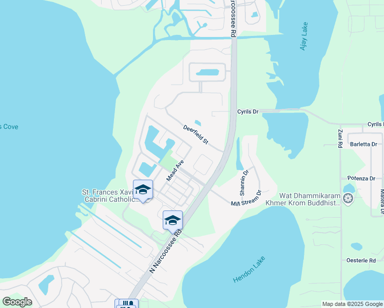map of restaurants, bars, coffee shops, grocery stores, and more near 5019 Superior Place in St. Cloud