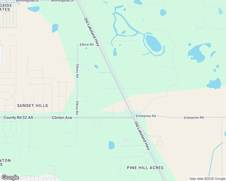 map of restaurants, bars, coffee shops, grocery stores, and more near 11941 Johnson Road in Dade City