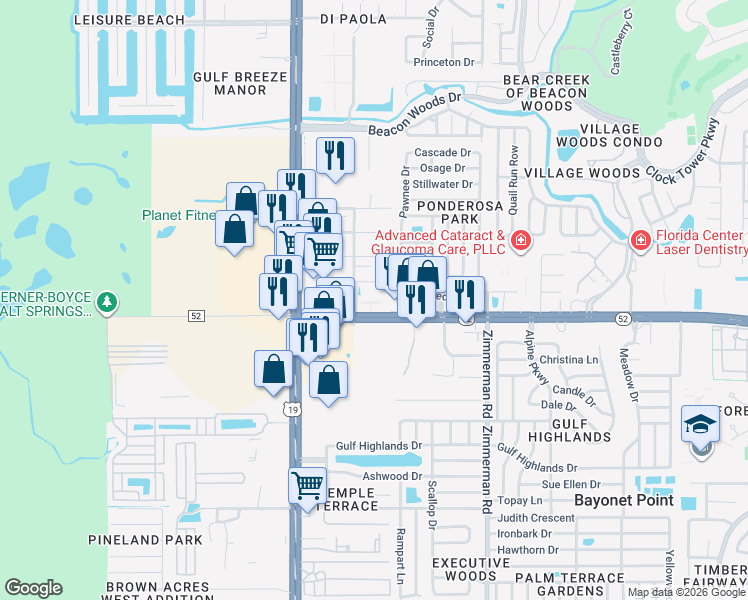 map of restaurants, bars, coffee shops, grocery stores, and more near 7204 Heibner Avenue in Hudson