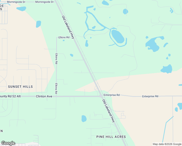 map of restaurants, bars, coffee shops, grocery stores, and more near 11941 Johnson Road in Dade City