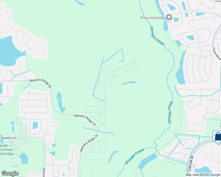 map of restaurants, bars, coffee shops, grocery stores, and more near 4280 Prologue Way in Kissimmee