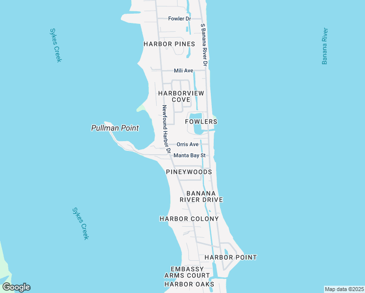 map of restaurants, bars, coffee shops, grocery stores, and more near 1824 Manta Bay Street in Merritt Island