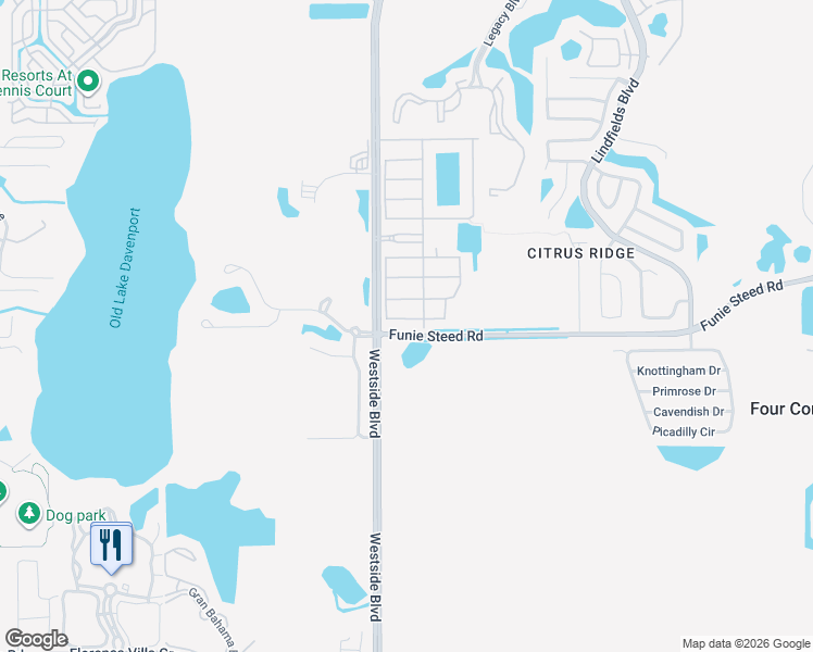map of restaurants, bars, coffee shops, grocery stores, and more near 8974 Sugar Palm Road in Kissimmee