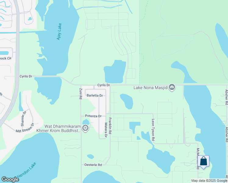map of restaurants, bars, coffee shops, grocery stores, and more near 2871 Franklin Road in St. Cloud