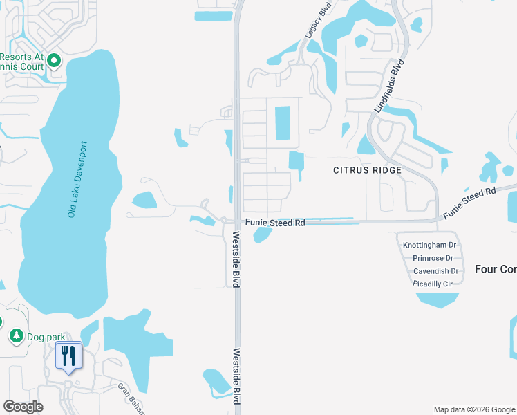 map of restaurants, bars, coffee shops, grocery stores, and more near 9000 Majesty Palm Road in Kissimmee