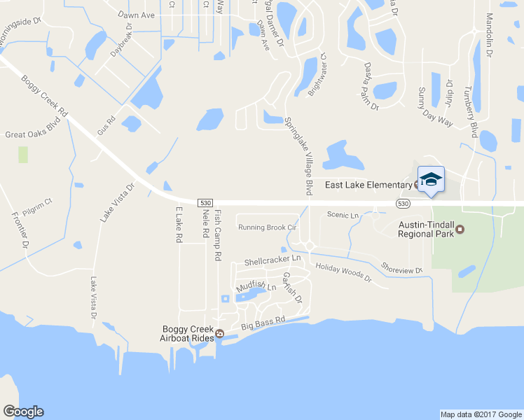 map of restaurants, bars, coffee shops, grocery stores, and more near 2837 Running Brook Circle in Kissimmee