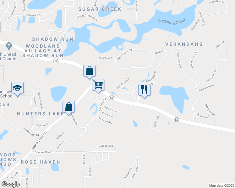 map of restaurants, bars, coffee shops, grocery stores, and more near 13028 Cypress Hill Drive in Hudson